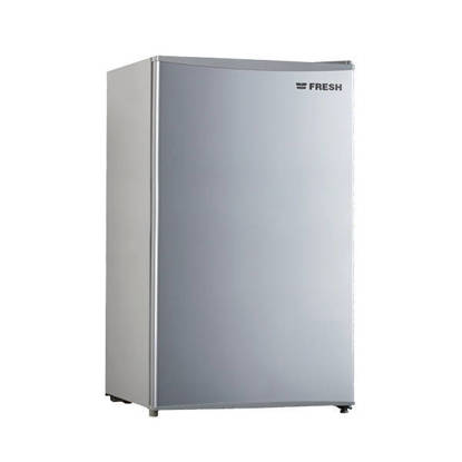 ثلاجة فريش ميني بار 95 لتر سيلفر FMB-140 Fresh Mini Bar Refrigerator 95 Liter Silver FMB-140