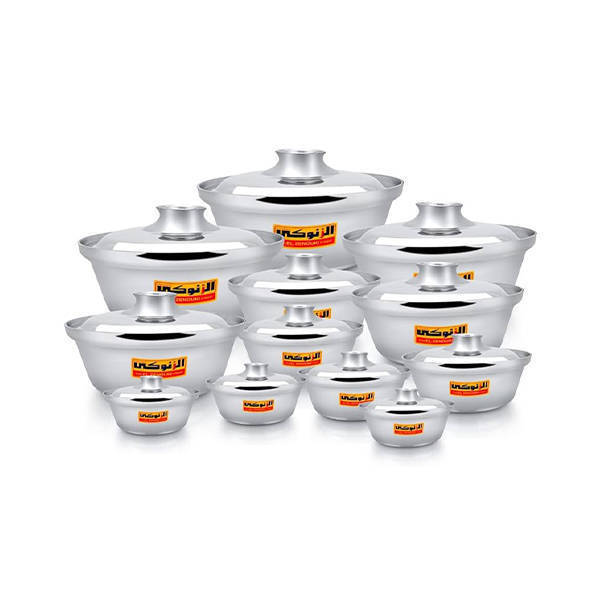 El Zenouki Aluminum Super Lite shawarma Sets 12 Pieces (18-40)
