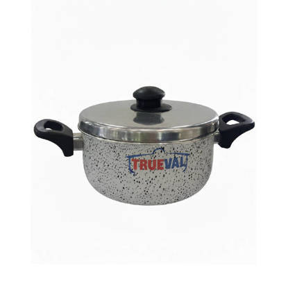 حله طهي جرانيت من تروفال مقاس 20 سم ابيض*اسود Trueval Granite cooking pot Size 20 cm White*Black