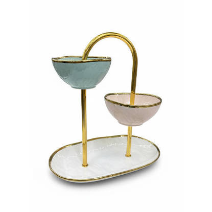 شياله كحك نور المصطفي 3 دور بيضاوي Nour Al Mostafa Cake Stand 3 Levels