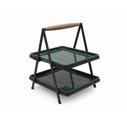 شياله كحك نور المصطفي 2 دور مستطيل Nour Al Mostafa Cake Stand rectangle 2 Levels