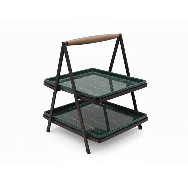 Nour Al Mostafa Cake Stand rectangle 2 Levels