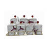 Nour Al Mostafa Spice box Marbel set 11 Pieces Multi Colors