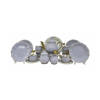 Nour Al Mostafa Tea and Cake set Queen 30 pieces - Multi Colors