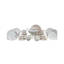 Nour Al Mostafa Tea and Cake set Fluery 30 pieces - White