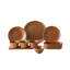 Nour Al Mostafa 29 Pieces Thermal porcelain Dinner Set Metallic Brown
