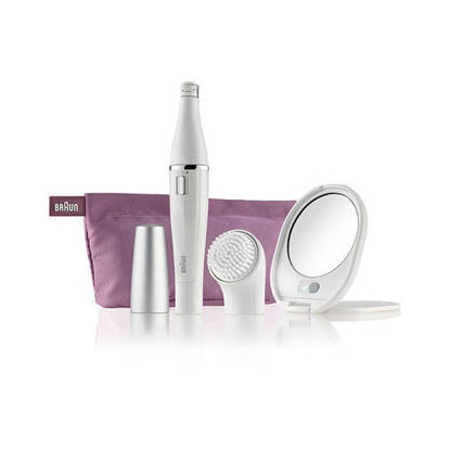 Braun Silk-épil Facial Epilator And Cleaning White SE-830