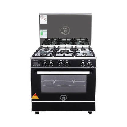 Unionaire Gas Cooker 5 Burners 60*80 Cm Black - C68SS-GC-447-IFTS-T-2W-AL