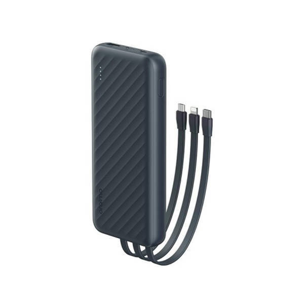 Oraimo Power Bank 10000mAh with Type C Fast Charging & 2 USB 3 Output Black - OPB-P7101