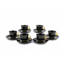 Nour Al Mostafa Coffee Pot 12 Pieces With Gold Hand - Black*Gold