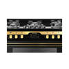 Unionaire I Chef Golden Edition Autocook Gas Cooker 90 CM 5 Burners Black&Gold - C69GB-1GC-383-ICPS2F-PC-2W-AL