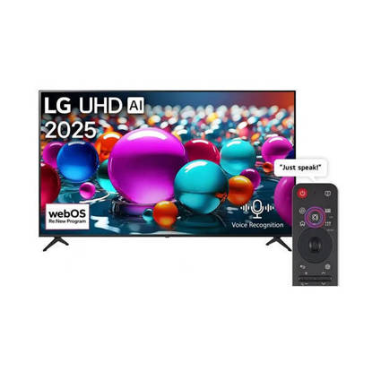 LG 75 inch UHD AI UA85 4K Smart TV AI Magic remote HDR10 webOS25 2025 75UA85506LA