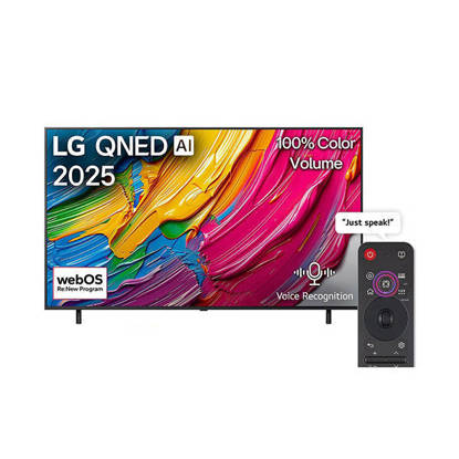 LG 75 Inch 4K UHD Smart QNED TV with Built-in Receiver - 75QNED80A6A