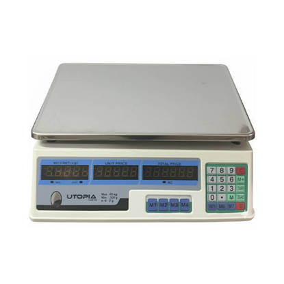 Utopia Kitchen Scale Digital 40 kg White - K33
