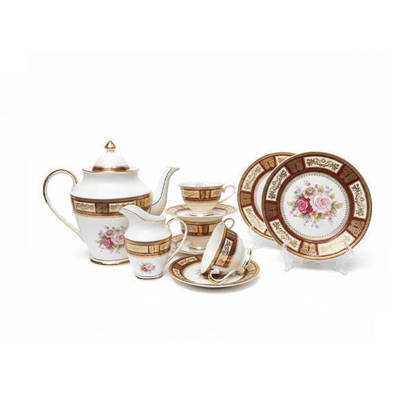 004 Tea and Cake set 24 pieces - Multi Colors