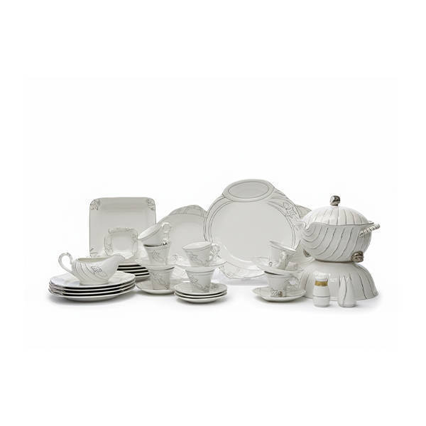 Italian Shell 125 Pieces Chinese Dinnerware Sets Multi Colors - 72