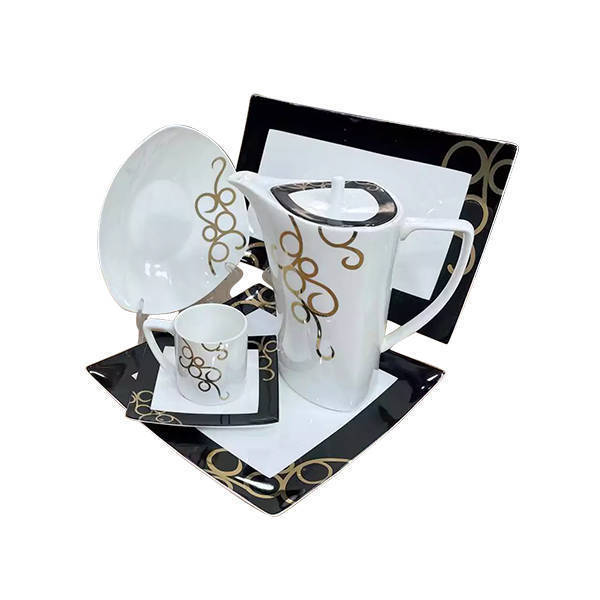 Flat Italian 125 Pieces Chinese Dinnerware Sets Multi Colors - 49