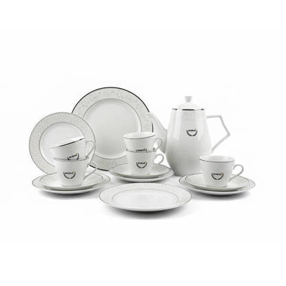Drobina GIGI - BONE PEARL 60 Pieces Chinese Dinnerware Sets White - Y241105-0A