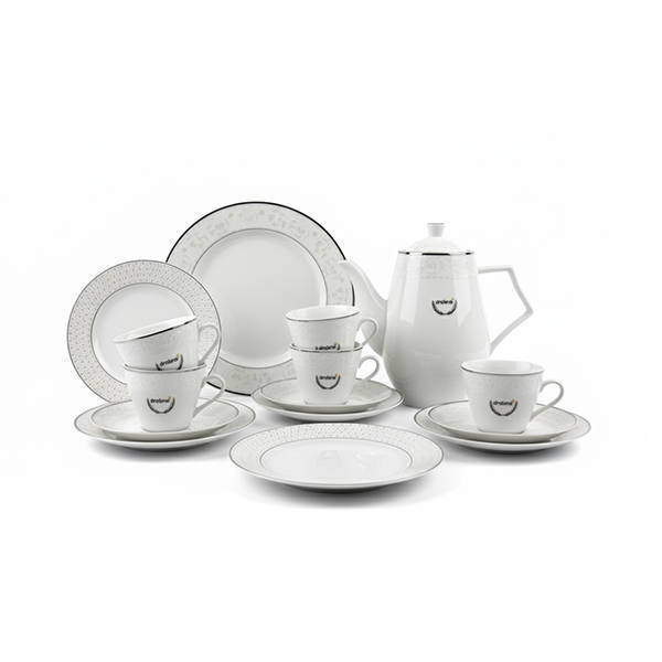 Drobina GIGI - BONE PEARL 60 Pieces Chinese Dinnerware Sets White - Y241105-0A