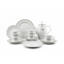 Drobina GIGI - BONE PEARL 60 Pieces Chinese Dinnerware Sets White - Y241105-0A