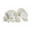Drobina GIGI - BONE PEARL 60 Pieces Chinese Dinnerware Sets White*Gold - J240901-1A