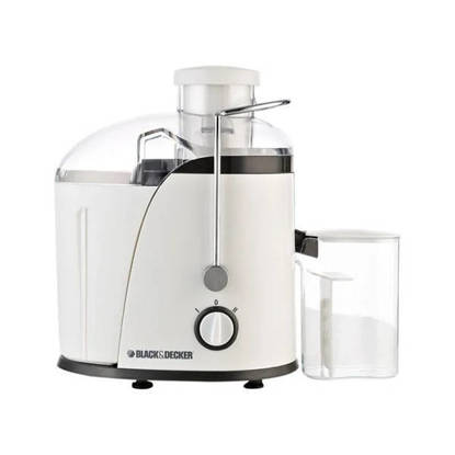 عصارة فواكة بلاك & ديكر 400 وات أبيض - JE400-B5 Black & Decker Juice Extractor 400 Watt White - JE400-B5
