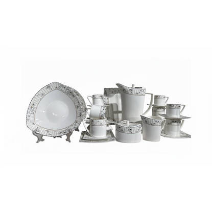 Bangladesh Flat 60 Pieces Chinese Dinnerware Sets White - 63