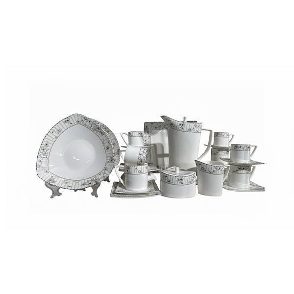 Bangladesh Flat 60 Pieces Chinese Dinnerware Sets White - 63