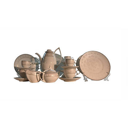طقم صيني سفرة صوفيا من دريم 62 قطعة الوان متعددة - 13#8014 Dream Sofia 62 Pieces Chinese Dinnerware Sets Multi Colors - 8014#13