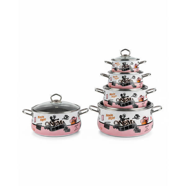 Decala Granite Enamel Cookware Set 10 Pieces Circular
