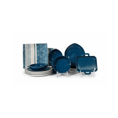 طقم عشاء ديملا 26 قطعة بورسلين حراري الوان متعددة - 12#6030 Demla 26 Pieces Thermal porcelain Dinnerware Set Multi Color - 6030#12