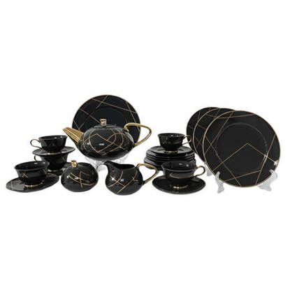 طقم شاي وجاتوه 24 قطعة شجرة الوان متعددة - 9013#6 Tree Tea and Cake set 24 pieces Multi Colors - 9013#6