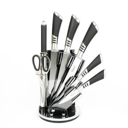 طقم سكاكين باص بالحامل ستانلس 8 قطع - 8114 Bass Stainless Steel Knives Set 8 Pieses - 8114