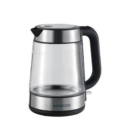 غلاية مياة كهربائية كينوود 1.7 لتر 2200 وات زجاج سيلفر ZJG08 Kenwood Electric Kettle 1.7 Liter 2200 Watt Silver Glass ZJG08