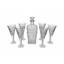 Bohemia Crystal Sherbet set with flask 7 Pieces - GLASSER PLATIN
