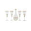 Bohemia Crystal Sherbet set with flask 7 Pieces - ICELAND