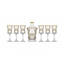 Bohemia Crystal Sherbet set with flask 7 Pieces - X LADY