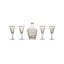Bohemia Crystal Sherbet set with flask 7 Pieces - SHELL