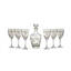 Bohemia Crystal Sherbet set with flask 7 Pieces - FLAMINGO