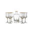 Bohemia Crystal Sherbet set with flask 7 Pieces - MELOKY