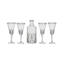 Bohemia Crystal Sherbet set with flask 7 Pieces - ELHARAMEN PLATIN