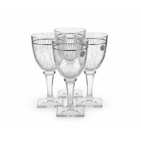 Bohemia Crystal Juice Cups set 6 Pieces - ARIZO FIRE PLATIN CUPS