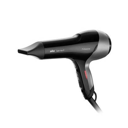 مجفف شعر براون 2000 وات اسود HD780 Braun Hair Dryer 2000 Watt Black HD780