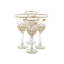 Bohemia Crystal Juice Cups set 6 Pieces - ADAJIO GOLD CUPS