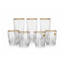 Bohemia Crystal Tea Cups set 12 Pieces - ECUADOR DOTTED TEA CUPS