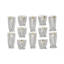 Bohemia Crystal Tea Cups set 12 Pieces - ECUADOR OBELISK