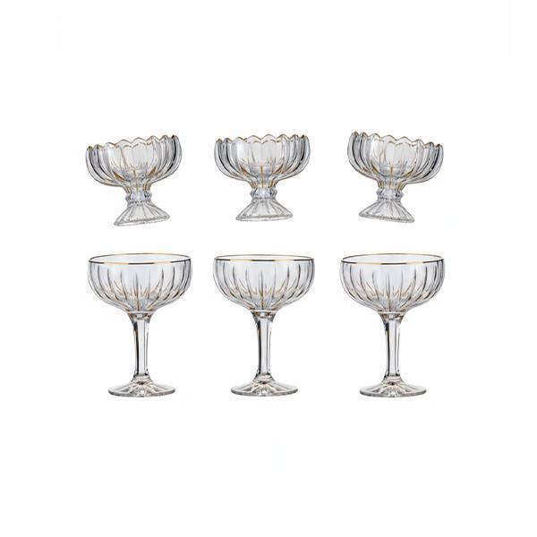 Bohemia Crystal Juice and Jelly Cups set 12 Pieces - ALEX GOLD JELLY