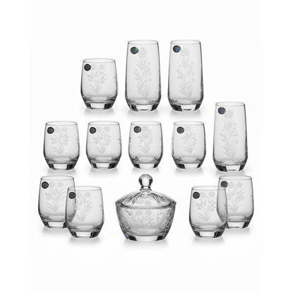 Turkish Crystal Tea Cups set 20 Pieces - ART HFR SADA TEA CUPS