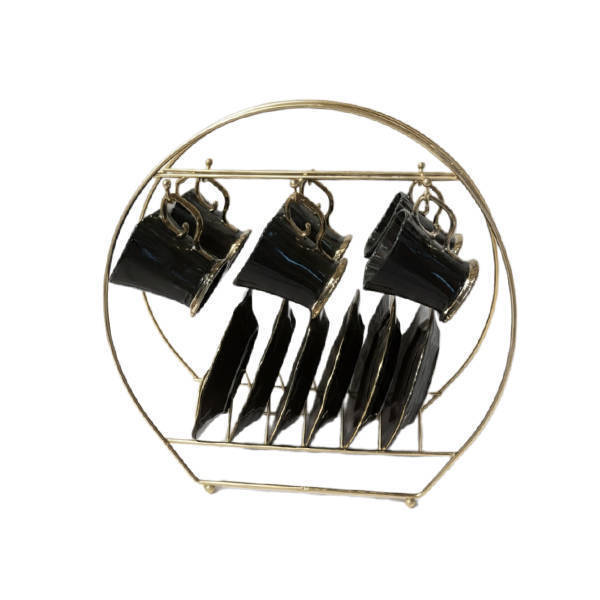 Julia Coffee Pot 12 Pieces Black - 3039