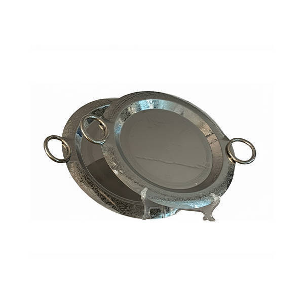 Arsiha Serving Trays set 2 Pieces Silver - 014